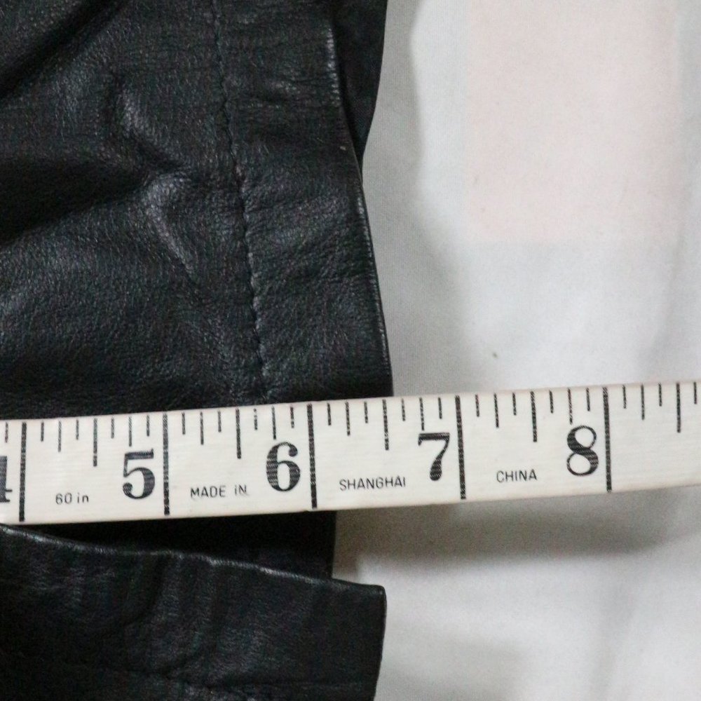VTG CALLIOPE Leather Works A-Line Rear Slit Skirt Sz 8 - Picture 12 of 13